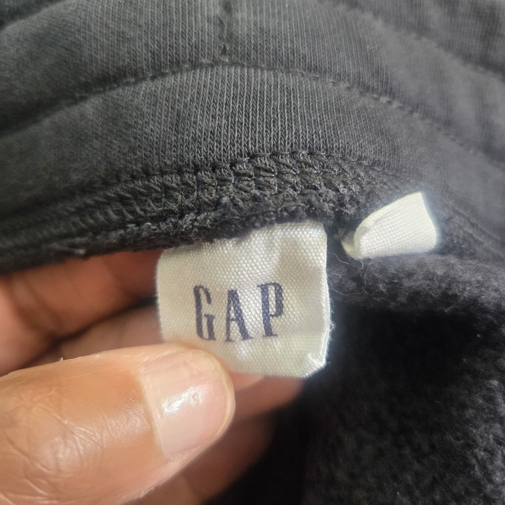 Gap Fleece Joggers Womens Small Black Sweatpants Athleisure Loungewear Neutral - Picture 4 of 7